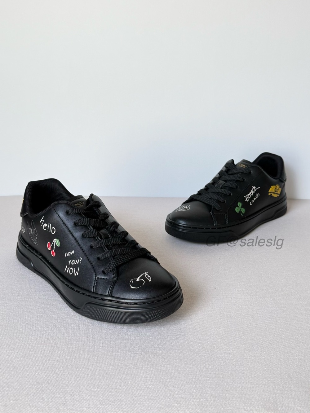 NWT Coach High Line Sneaker With Sketch Print CAQ45 Size 7